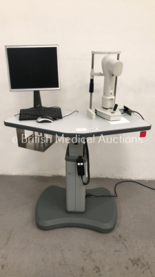 MedMont Corneal Topographer System on Table with PC Monitor