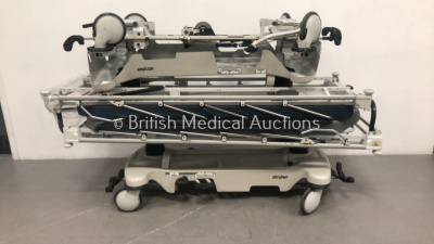 2 x Stryer Transport Trolleys with Mattresses (Hydraulics Tested Working) *S/N 0904033542* (95640003663)