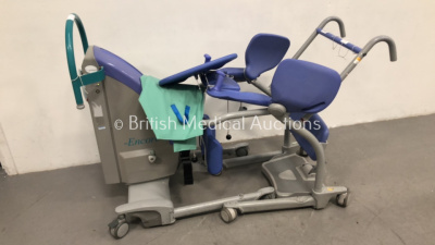 1 x Arjo Encore Patient Hoist with Battery (No Controller) and 1 x Arjo Standing Aid / Transport Aid