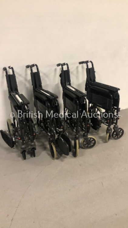 4 x Manual Wheelchairs (Missing 2 x Front Tyres) *S/N NA*