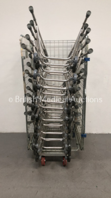 Cage of 18 Zimmer Frames (Cage Not Included)