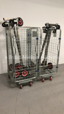 4 x Metal Frames with Wheels (Cages Not Included)