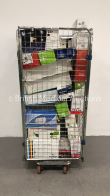 Cage of Mixed Printer Toner Cartridges Including HP and Q Connect (Cage Not Included)