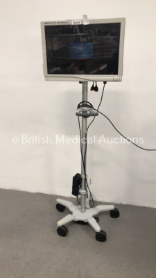 Stryker Vision Elect HDTV Surgical Viewing Monitor on Stand (Powers Up) *S/N VEH261A0445* C3/10