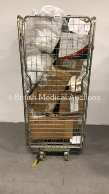 Cage of Mixed Consumables Including LMA Laryngeal Mask Airway, Oral / Enteral Dispensers and Rocialle 5cm Crepe Bandage (Cage Not Included - Out of Date)