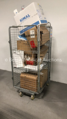 Cage of Mixed Consumables Including Pelispec Pro-Wall, Coloplast Catheters and Bard BioCath Suprapubic Catheterisation Set (Cage Not Included - Out of Date)