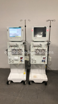 2 x B-Braun Dialog + Dialysis Machines Version 8.2A (Both Power Up - 1 x Blank Screen)