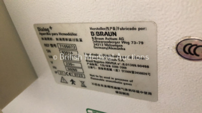 2 x B-Braun Dialog + Dialysis Machines Version 8.2A (Both Power Up - 1 x Blank Screen) - 3