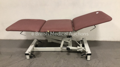 Plinth Co 3 Way Patient Examination Couch (Hydraulics Tested Working)