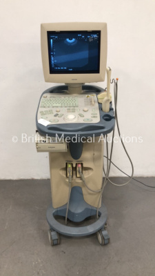 Toshiba Famio SSA-530 Ultrasound Scanner *S/N E2G07Z6169* *Mfd 12/2007* with 2 x Transducers / Probes (PVQ-641V and PVQ-735A) and Mitsubishi P93 Printer (Powers Up)