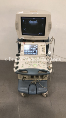 Toshiba Aplio VX SSA-790A Ultrasound Scanner *S/N 80G0593762* **Mfd 09/2005** with 3 x Transducers / Probes (PVT-3782BT *Mfd 09/2007* / PLT-1204AX *Mfd 12/2014* and PLT-1204AX *Mfd 08/2007*) and Mitsubishi P93 Printer (Powers Up)