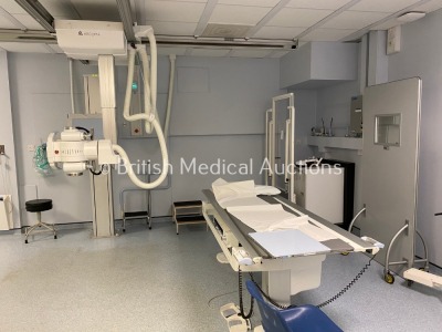 Xograph Arcoma DR X-Ray *Mfd - 2012* Including X-Ray OTC, Tube/Tube Housing, Generator, Patient Table, Ceiling Runners, PC, Console, Wall Stand and Eizo Touch Screen Monitor. Tube Mfd - 2018, Collimator *Mfd - 2020* The Machine has been Professionally Dei