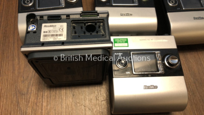 7 x ResMed AutoSet SP CPAP Units (All Power Up, 3 with Missing Dials-See Photo) 1 x ResMed VPAP ST S9 CPAP Unit with 2 c ResMed H5i Humidifier Units (Powers Up) 6 x AC Power Supplies - 3