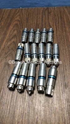 5 x Stryker 4103-135 1:1 Hudson Attachments, 6 x Stryker Instruments 4103-110 1:1 Attachments and 5 x Stryker 4103-131 1:1 1/4" Attachments