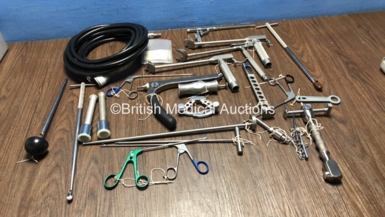 Job Lot of Surgical Instruments in Metal Tray