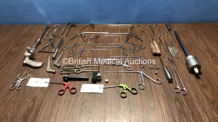 Job Lot of Assorted Surgical Instruments Including Mitek and Howmedica