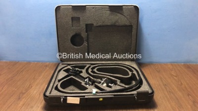 Olympus CF-200S Sigmoidoscope in Case *S/N 2510939 Mfd- 1985* *Engineers Report: Optical System- Ok, Angulation- Ok, Insertion Tube- Ok, Light Transmission- Ok, Channels- Ok*