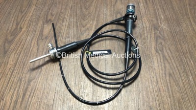 Olympus BF20D Bronchoscope *S/N 2900575 Mfd- 1989* *Engineers Report: Optical System- No Broken Fibres, Fluid Stain, Angulation- Ok, Insertion Tube- Kinked, Light Transmission- Ok*