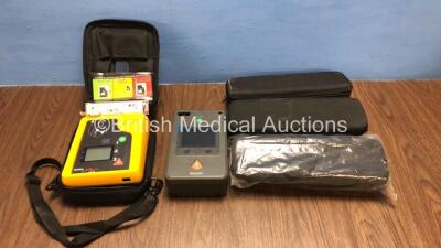 Job Lot Including 1 x Philips FR3 Defibrillator (No Battery) 1 x MRL Jump Start AED Defibrillator with Battery and 3 x Lifepak 12 Back Cases *C14B-00648 / 002060*