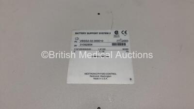 2 x Physio Control Battery Support System Chargers with 6 x Physio Control Lifepak NiCd Batteries (1 Powers Up, 1 No Power) *31092854 / 37624939* - 3