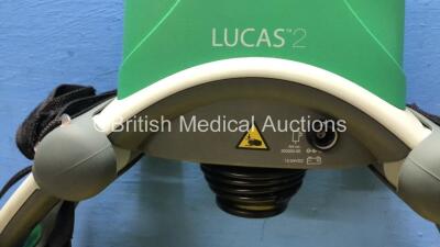 2 x Lucas 2 Type 100582-20 Chest Compression Systems with 1 x Board (Both Untested Due to No Batteries, Both with Damage-See Photos) *Mfd 02 / 2016 S/N 3016G318 / 3016G311* - 4