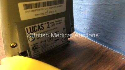 2 x Lucas 2 Type 100582-20 Chest Compression Systems with 1 x Board (Both Untested Due to No Batteries, Both with Damage-See Photos) *Mfd 02 / 2016 S/N 3016G318 / 3016G311* - 6