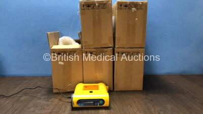 5 x Laerdal Compact Suction Unit 4 with 5 x AC Power Supplies (All Power Up- In Excellent Condition)