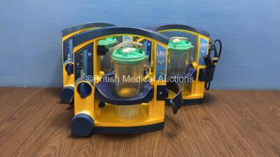 3 x Laerdal Suction Units with Serres Cups and Batteries (All Power Up) *78050216962 / 78480854858 / 78240672227*