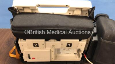Medtronic /Physio Control Lifepak 12 Biphasic Defibrillator / Monitor with Screen Protector, Paddle Lead, 1 x Battery, 1 x MTCDP-H5 Module and CO2 Option *Mfd 2009* (Powers Up) *377 - 5