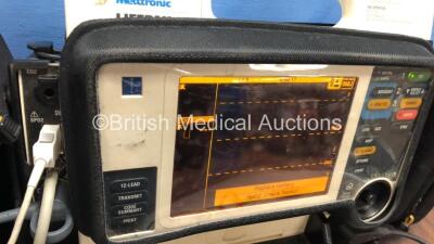 Medtronic Lifepak 12 Biphasic Defibrillator / Monitor with Screen Protector, ECG, Paddle, NIBP and SpO2 Leads, MTCDP-H5 Module, 1 x Battery and CO2 Option *Mfd 2009* (Powers Up) *37797935* - 4