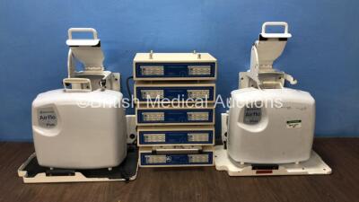 Mixed Lot Including 2 x Dlouhy Lifepak 15 Brackets, 2 x Mangar Airflo Plus Units with 2 x AC Power Supplies, 5 x AD Elektronik AD High Pak Chargers *CA0350-11408 / CA0350-06427 / 0735001155 / 0735001310 / 0735001277 / 0735001391 / 2016170051*