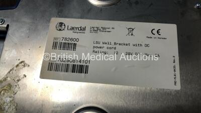 3 x LSU Suction Units (All Power Up, 2 with Damage-See Photos) 1 x Laerdal LSU Ref 782600 Wall Bracket, 1 x Laerdal 782200 Wall Bracket *78111971342 / 78280560297 / 78261469306 / 785204 / 78290814101* - 8