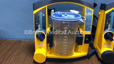 3 x LSU Suction Units with 3 x Cups and Lids (All Power Up with Damage-See Photos) *78251580455 / 78031686614 / 78480967391* - 2