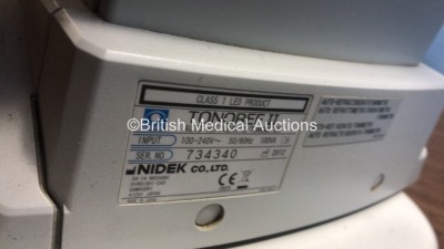 Nidek Tonoref II Auto-Ref/Kerato/Tonometer (Powers Up) *S/N 734340* **Mfd 2012** - 4