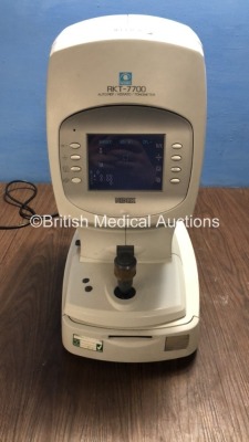 Nidek RKT-7700 Auto Ref / Kerato / Tonometer (Powers Up) *S/N 640312* **Mfd 2005**