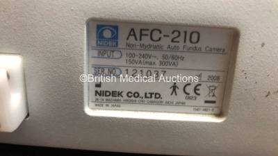 Nidek AFC-210 Non-Mydriatic Auto Fundus Camera *S/N 121037* **Mfd 2008** (Powers Up) - 5