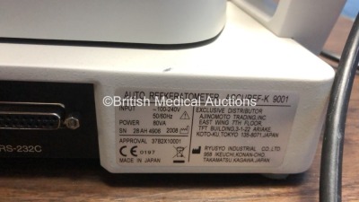 Shin-Nippon Accuref-K 9001 Auto Refkeratometer (Powers Up) *S/N 28 AH 4906* **Mfd 2008** - 4