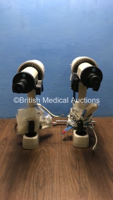 2 x Nidek KM-450 Ophthalmometers *S/N 20540 / 20556* **Mfd 2000** (Unable to Power Test Due to Cut Power Supply)