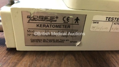 1 x Nidek KM-450 Ophthalmometers *S/N20710* **Mfd 2001** and 1 x Bobes Keratometer Model II *S/N 10A08024* - 5