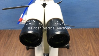 CSO SL990-5X Slit Lamp with 2 x 12,5x Eyepieces (Unable to Power Test Due to No Power Supply) *S/N 08110084* - 3