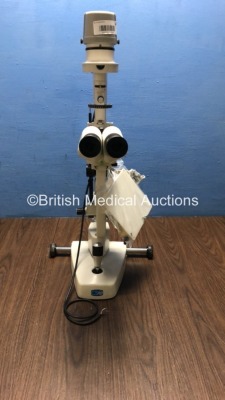CSO SL990-5X Slit Lamp with 2 x Eyepieces (Unable to Power Test Due to No Power Supply) *S/N 0204065*