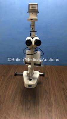 CSO SL990-5X Slit Lamp with 2 x Eyepieces (Unable to Power Test Due to No Power Supply) *S/N 05050108*