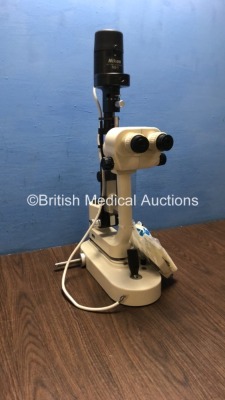 Nikon NS-1 Slit Lamp Microscope with 2 x Eyepieces (Unable to Power Test Due to No Power Supply) *S/N NA* - 4