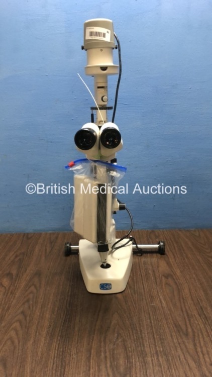 CSO SL990-Type 5X Slit Lamp with 2 x Eyepieces (Unable to Power Test Due to No Power Supply) *S/N 03070134*