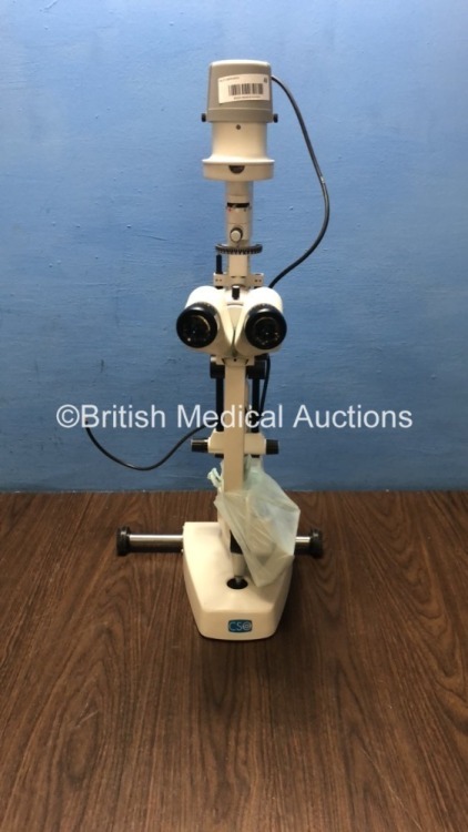 CSO SL990-Type 5X Slit Lamp with 2 x Eyepieces (Unable to Power Test Due to No Power Supply) *S/N 07070285*