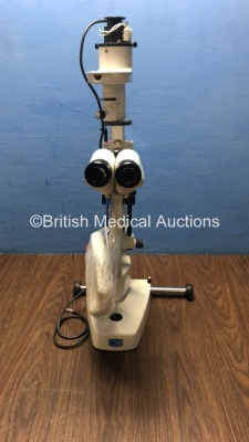 CSO SL990 Type 5X Slit Lamp with 2 x Eyepieces (Unable to Power Test Due to No Power Supply - Missing Bulb Cap - See Pictures) *S/N 04040027*