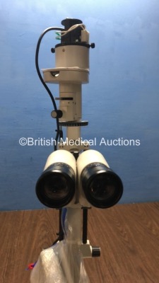 CSO SL990 Type 5X Slit Lamp with 2 x Eyepieces (Unable to Power Test Due to No Power Supply - Missing Bulb Cap - See Pictures) *S/N 04040027* - 4