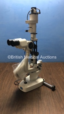CSO SL990 Type 5X Slit Lamp with 2 x Eyepieces (Unable to Power Test Due to No Power Supply - Missing Bulb Cap - See Pictures) *S/N 04040027* - 5