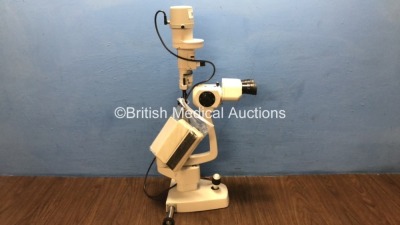CSO SL990/5 Slit Lamp with 2 x Eyepieces (Unable to Power Test Due to No Power Supply) *S/N 0012023*