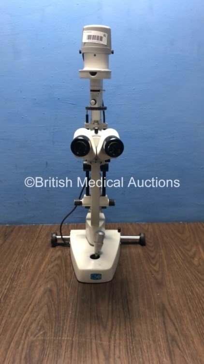 CSO SL990 Type 5X Slit Lamp with 2 x Eyepieces (Unable to Power Test Due to No Power Supply) *S/N 06050102*